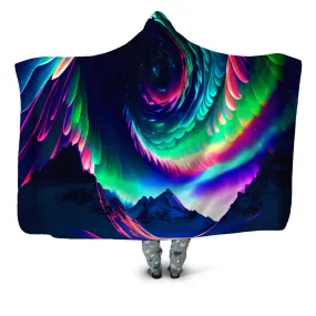 Northern Lights II Hooded Blanket