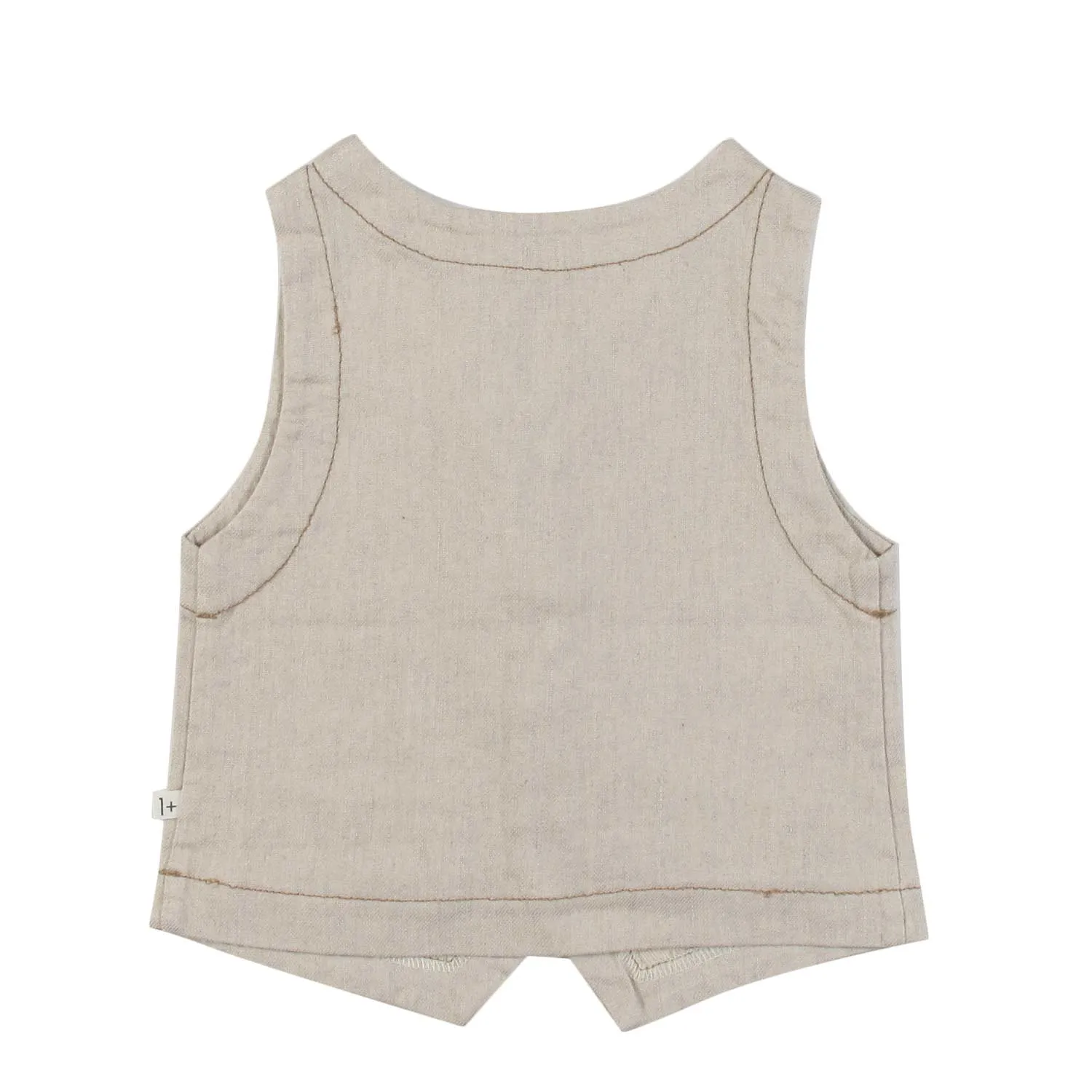 One More In The Family Dario Beige Vest For Baby Boys