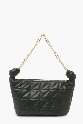 Oversized Quilted Chunky Chain Shoulder Bag