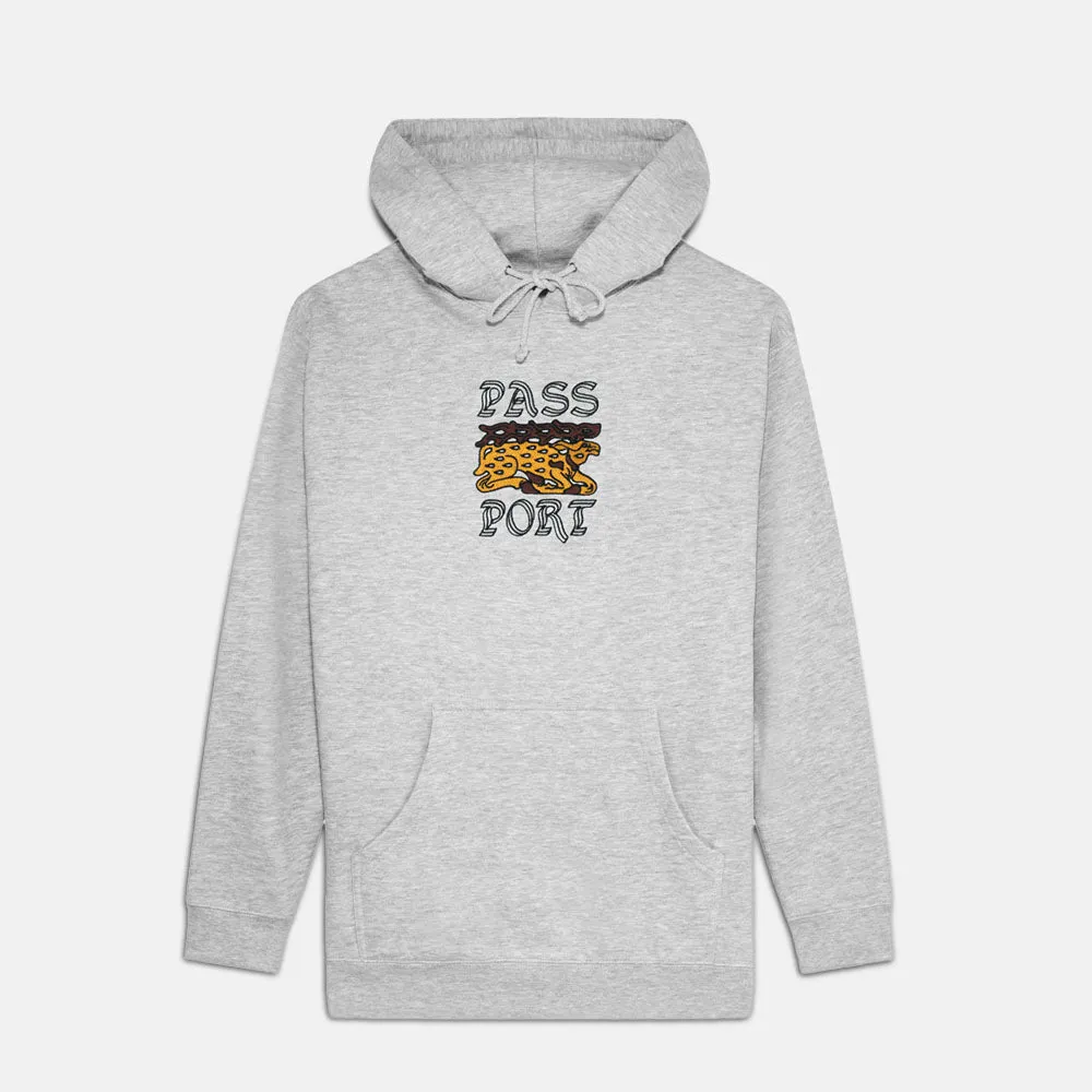 Pass Port Skateboards - Antler Embroidered Hooded Sweatshirt - Ash