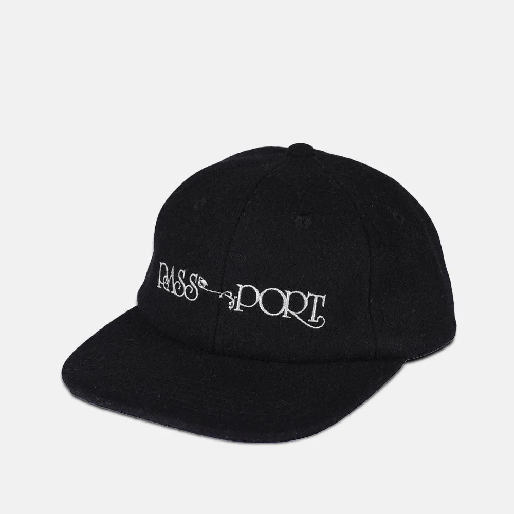 Pass Port Skateboards - Stem Logo Woollen Casual Cap - Black