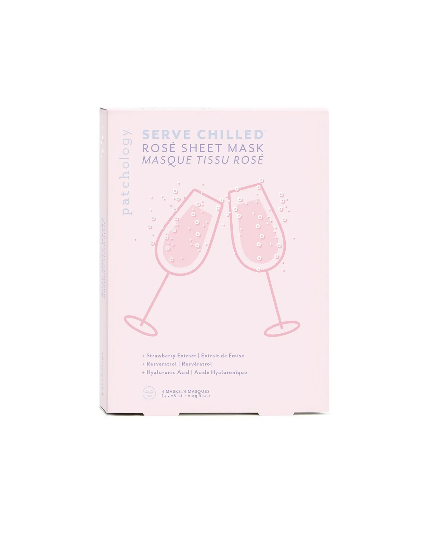 Patchology Serve Chilled Ros? Sheet Mask - 4 Pack | Simply Be