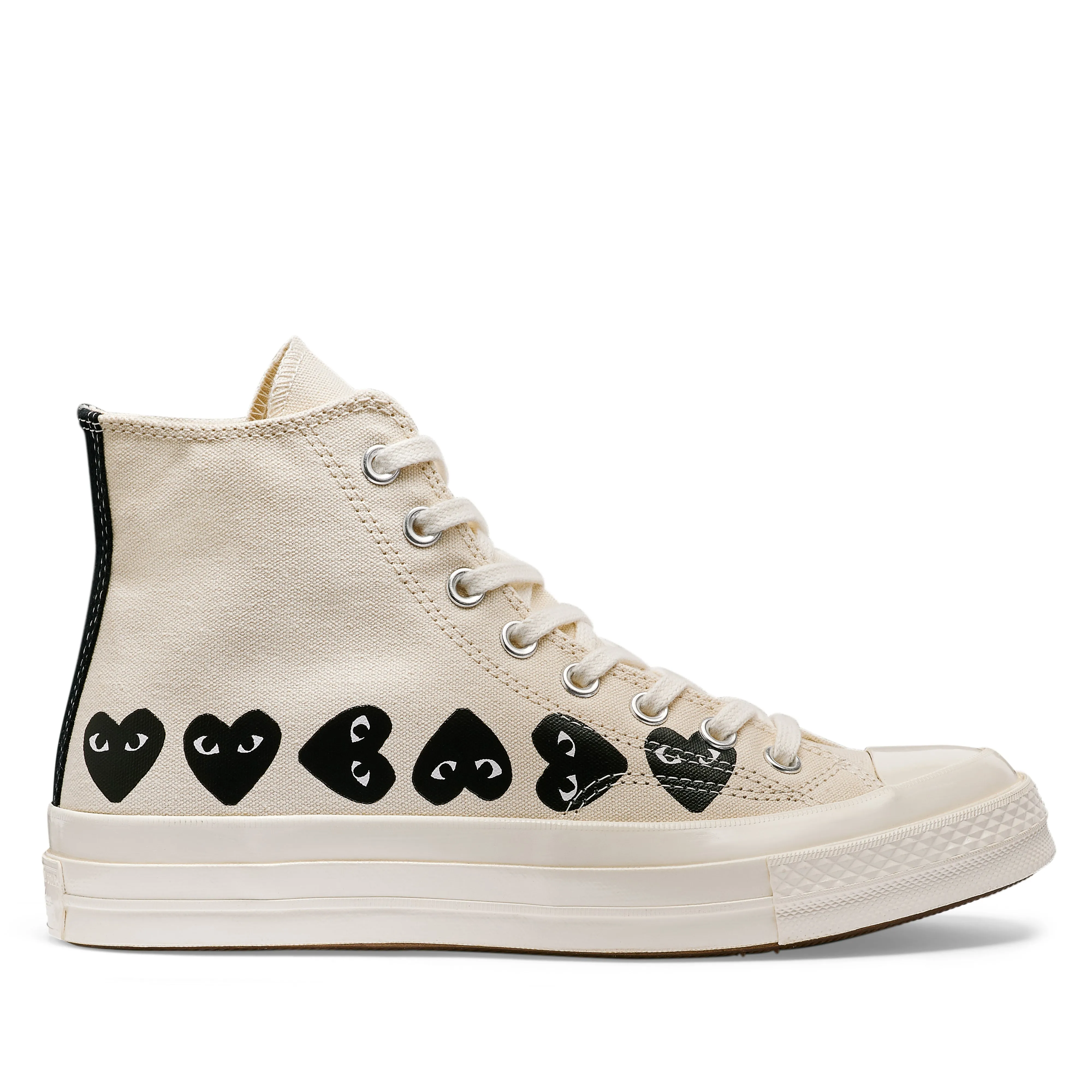   Play Converse Multi Black Heart Chuck Taylor All Star '70 High Sneakers Beige 