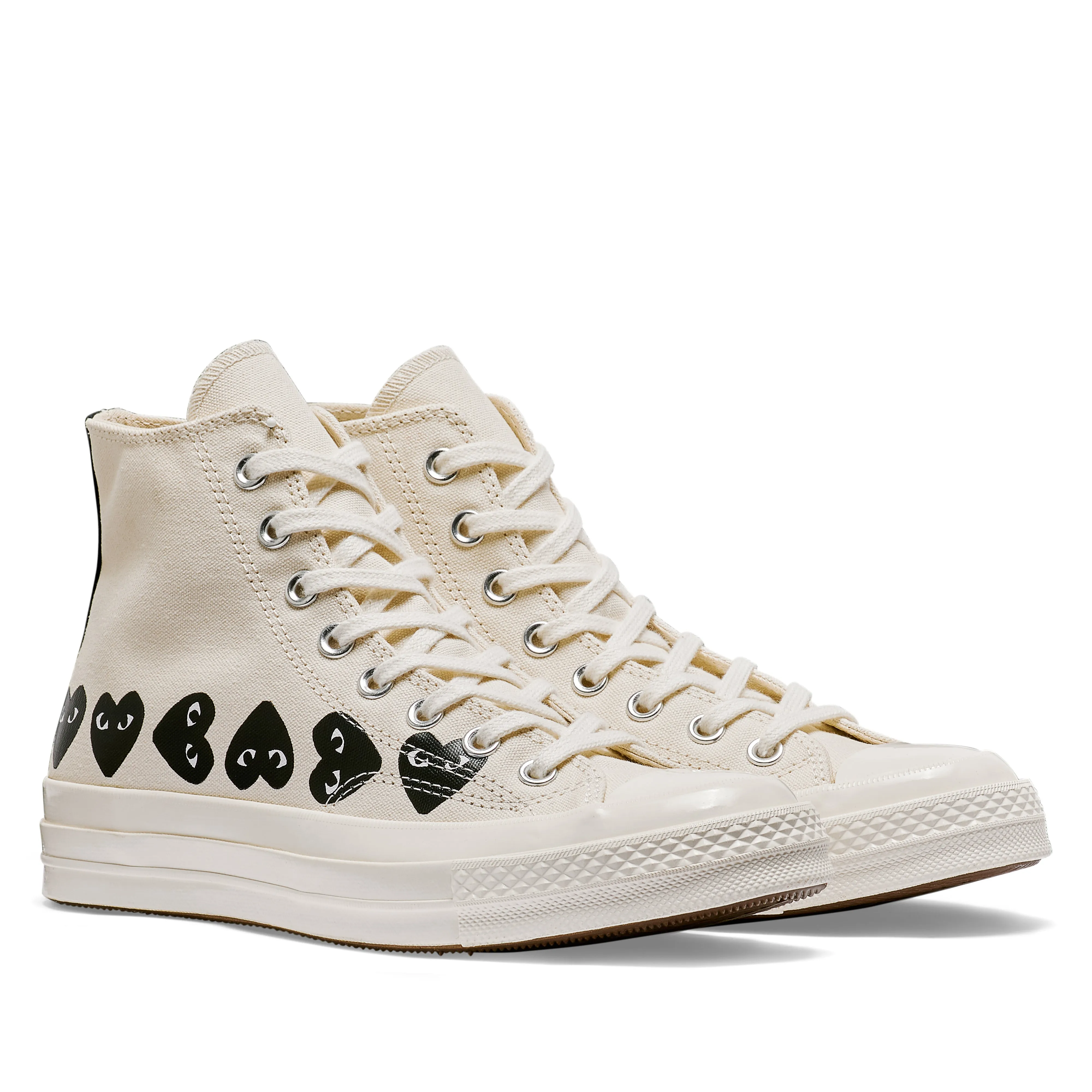   Play Converse Multi Black Heart Chuck Taylor All Star '70 High Sneakers Beige 