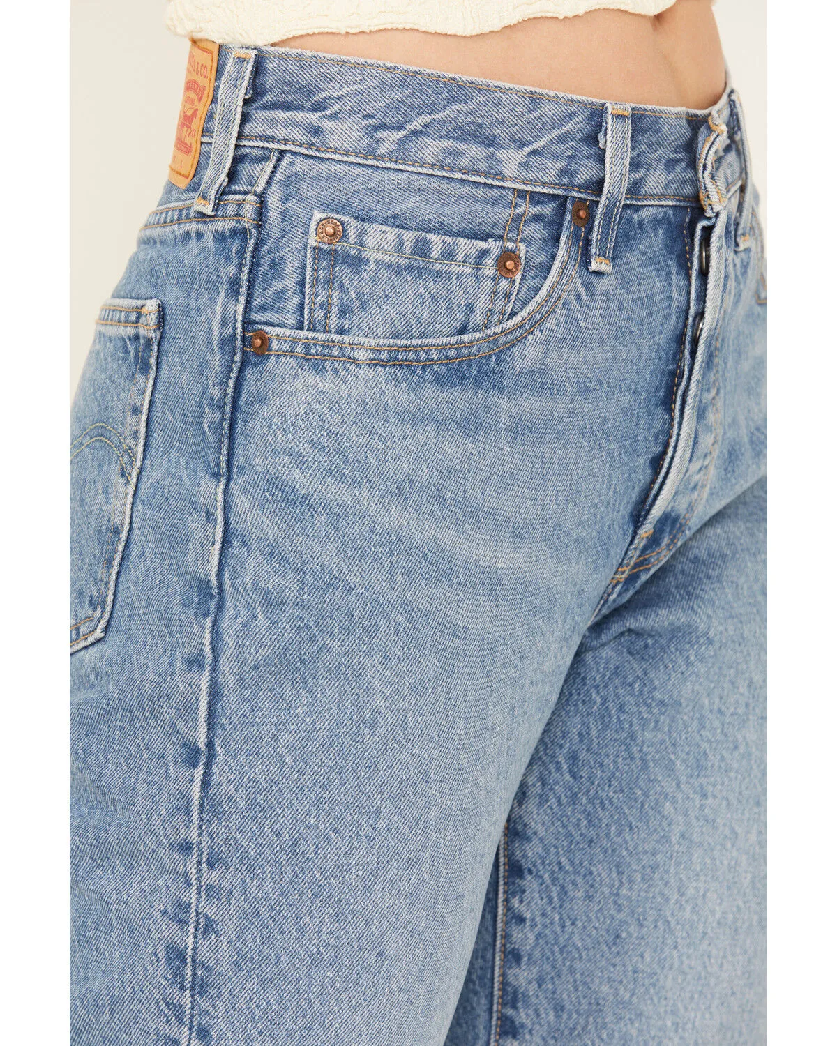 Product Name:  Levi's Women's 501® Medium Wash Field Notes Straight Jeans