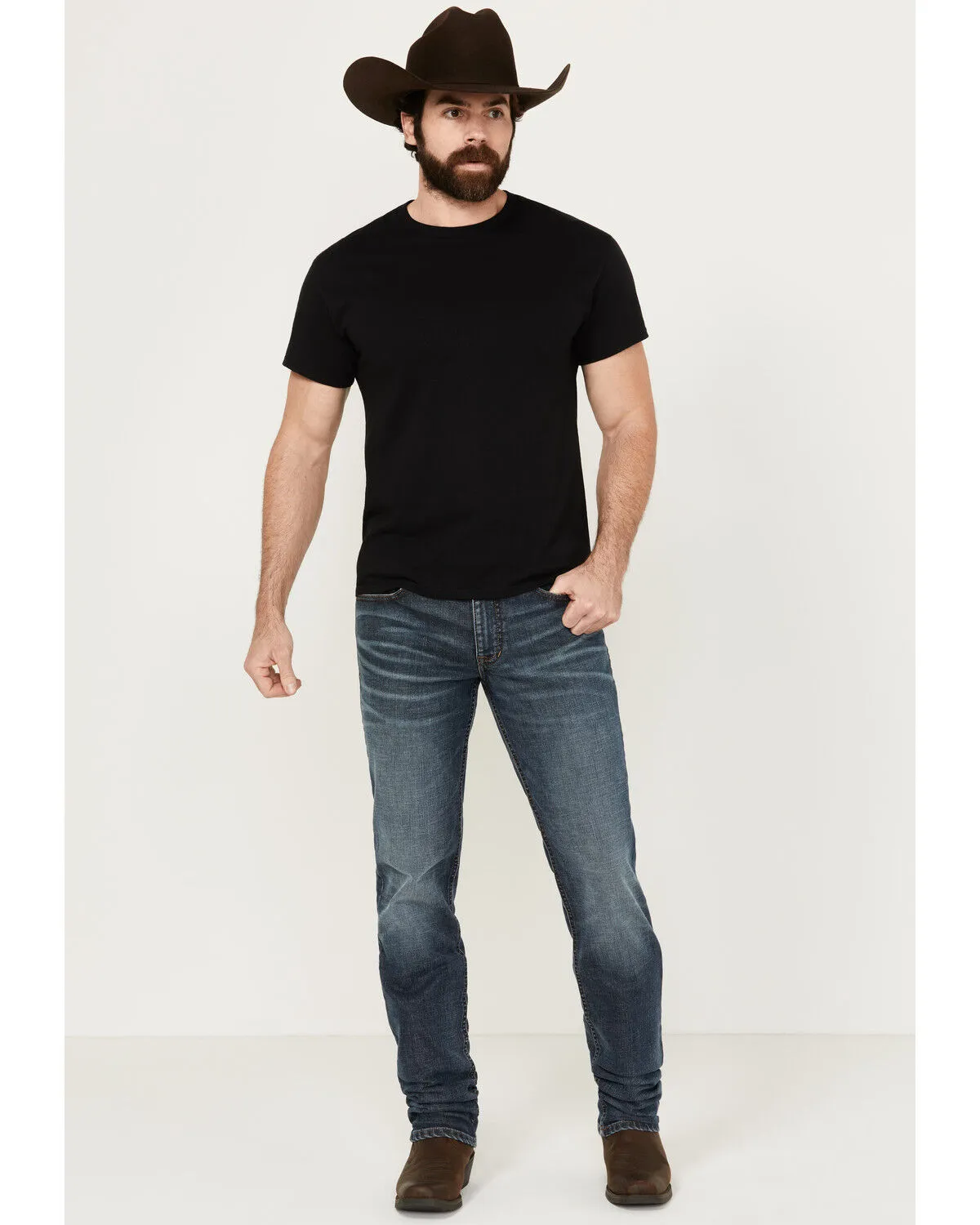 Product Name:  Moonshine Spirit Men's Dark Wash Unaged Whiskey Slim Stretch Denim Jeans