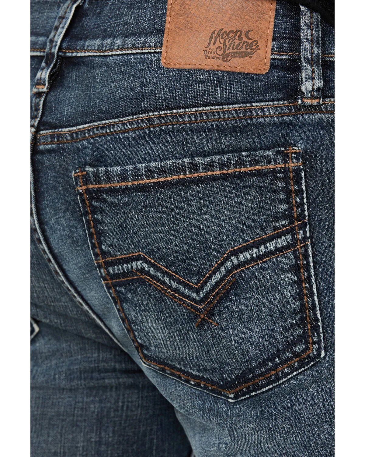 Product Name:  Moonshine Spirit Men's Dark Wash Unaged Whiskey Slim Stretch Denim Jeans