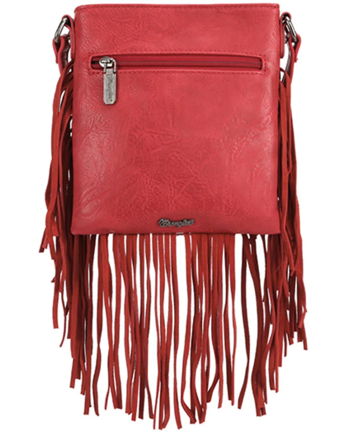 Product Name:  Wrangler Women's Fringe Pocket Denim Crossbody Bag