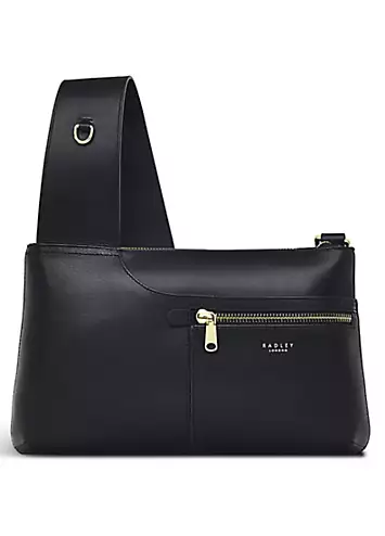 Radley London Black Pockets Icon Small Ziptop Crossbody Bag | Kaleidoscope