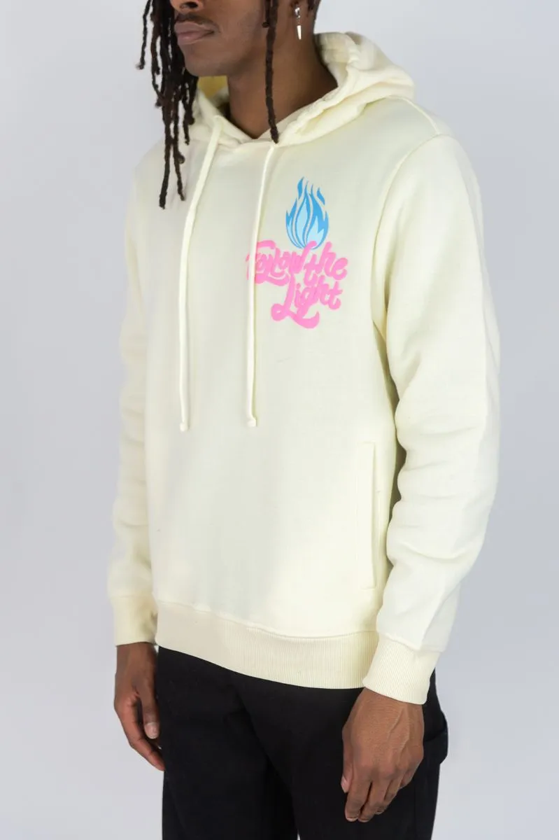 Rebel Minds Follow The Light Cream Pull Over Hoodie