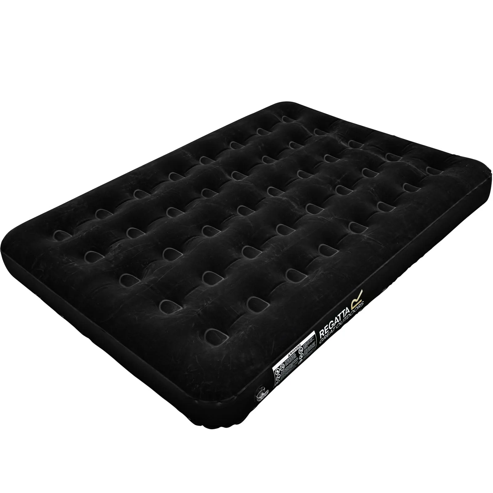 Regatta Flock Double Airbed Mattress - Black