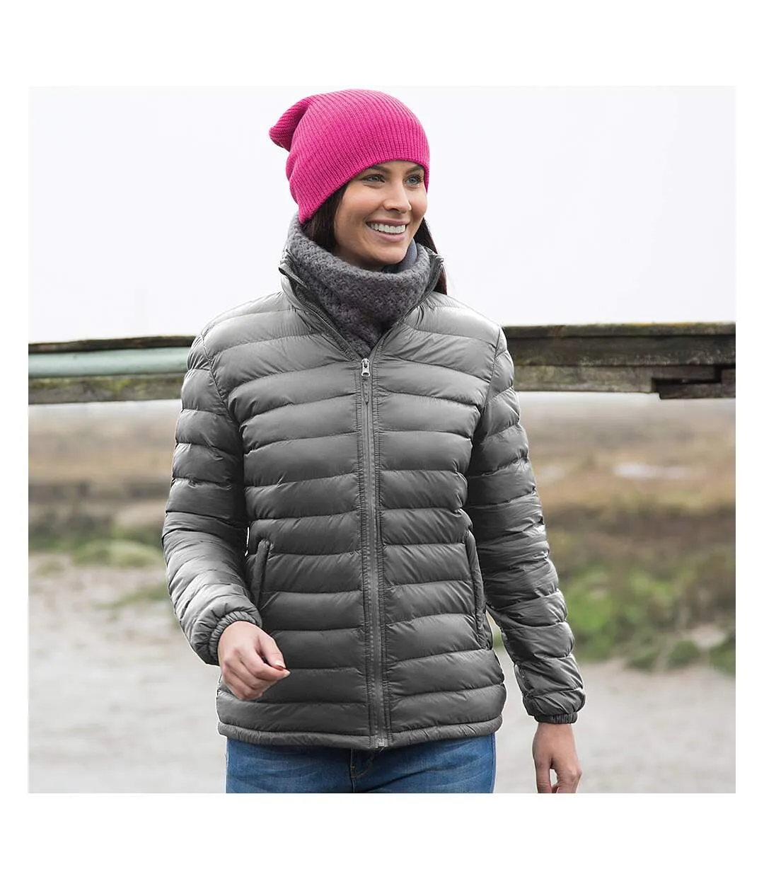 Result Ladies/Womens Ice Bird Padded Jacket (Water Repellent & Windproof) (Black) - UTBC2047