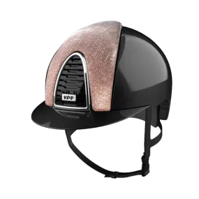 Riding Helmet Cromo 2.0 Shine Black - Pink Galassia Front by KEP