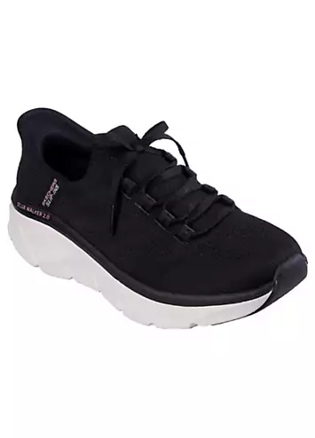 Skechers Black D’Lux Walker 2.0 Thrill Movement Slip-Ins Trainers