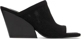 Stella McCartney Black Knit Mesh Mules