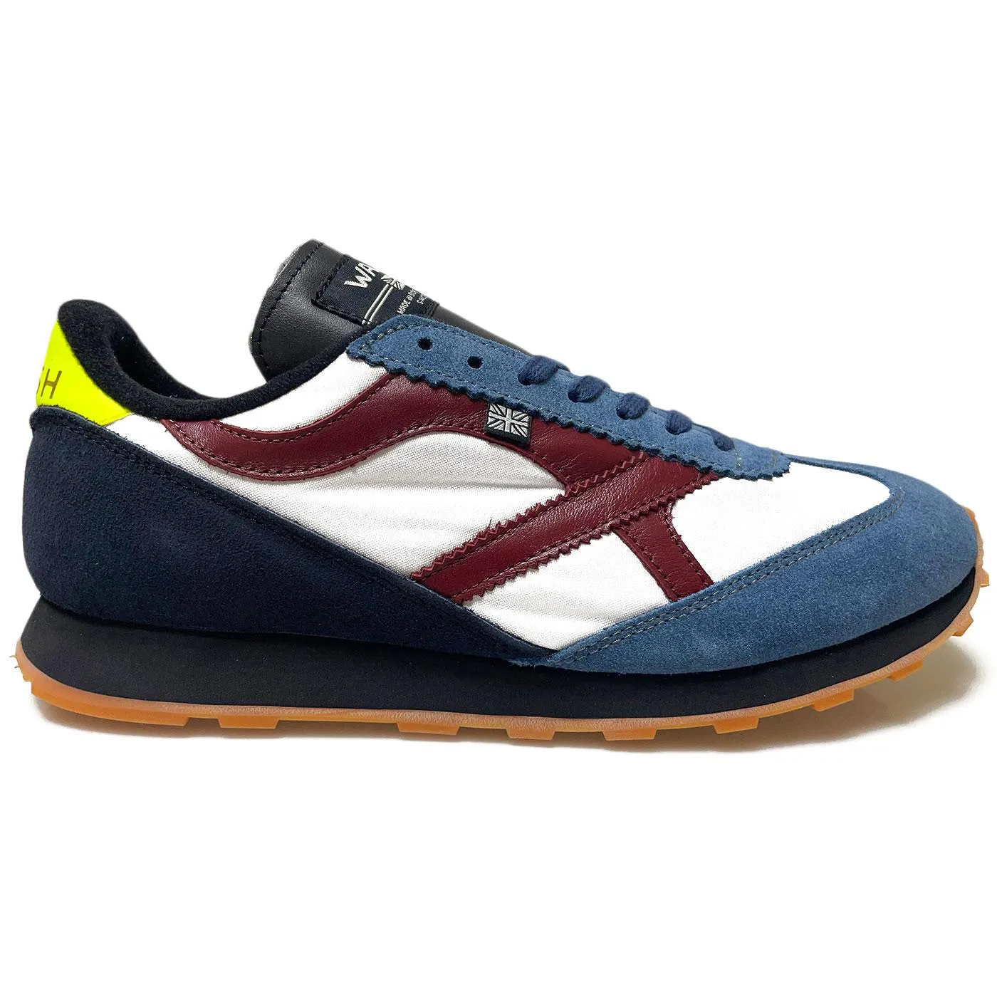 Strike Walsh Made In England Retro Trainers W/B/R