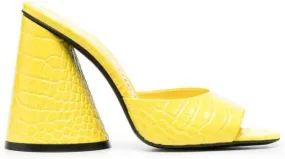 The Attico Devon 110mm mules Yellow