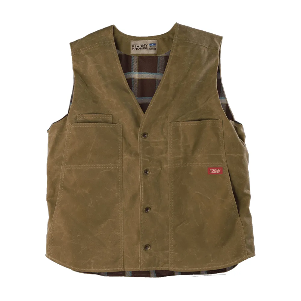 The Waxed Button Vest