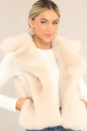 This Life Natural Faux Fur Vest