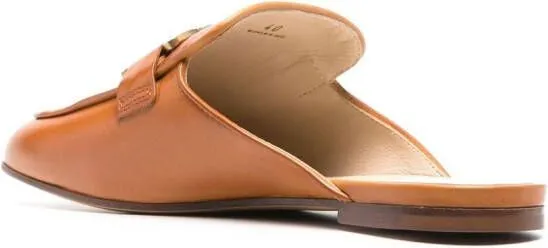 Tod's Kate leather mules Brown