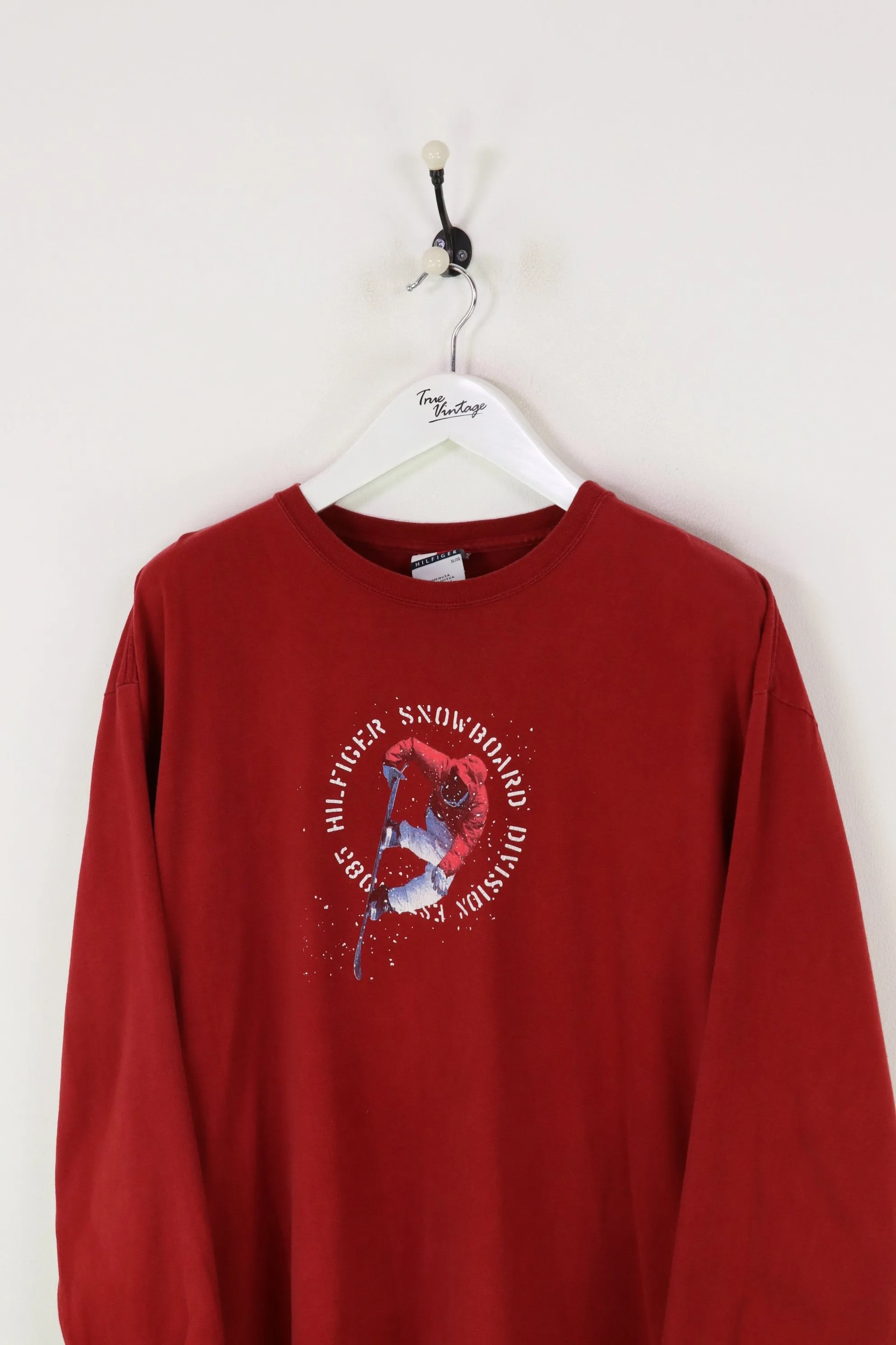 Tommy Hilfiger L/S Snowboard T-shirt Red XL