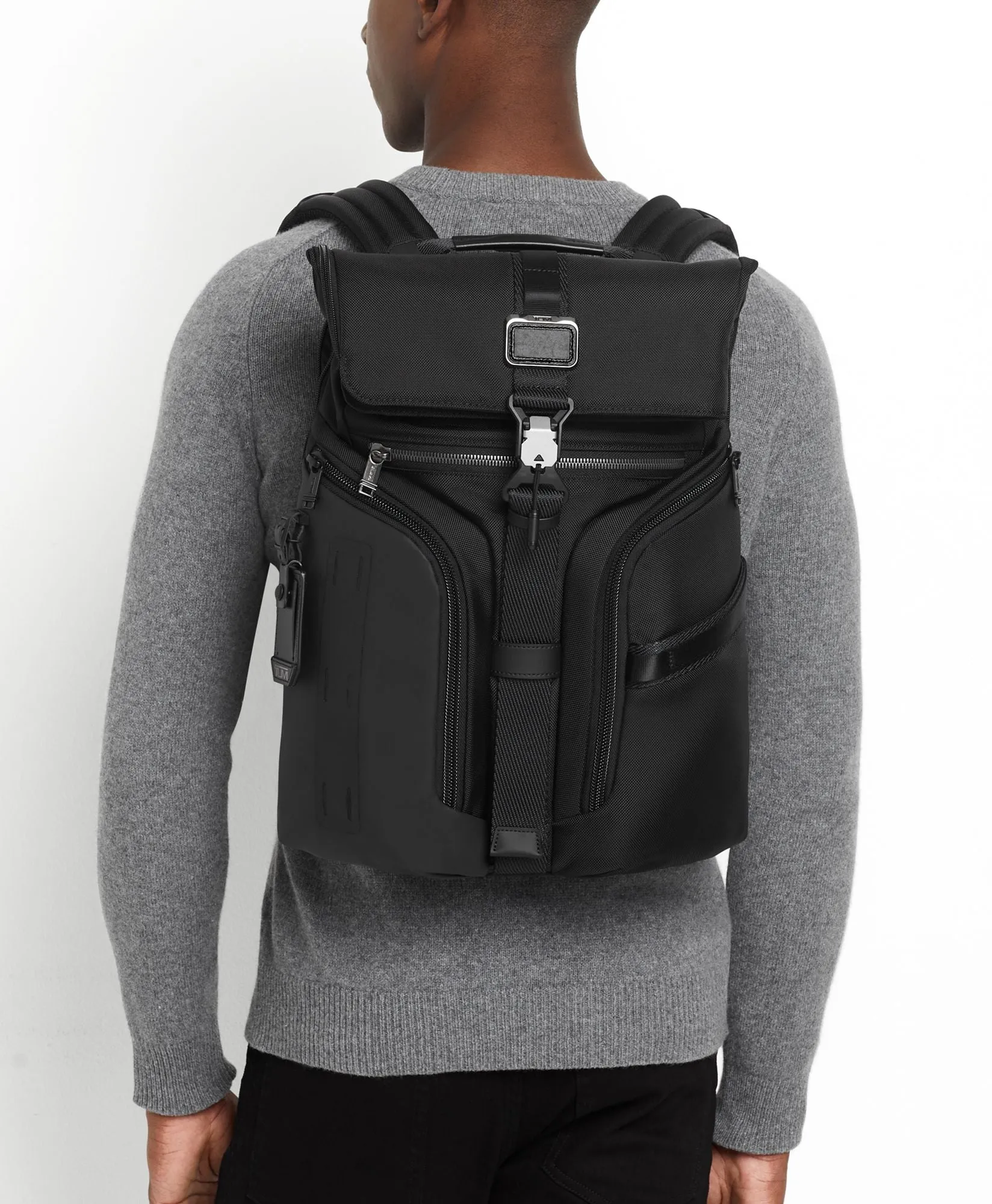 Tumi Alpha Bravo Logistics Flap Lid Backpack     