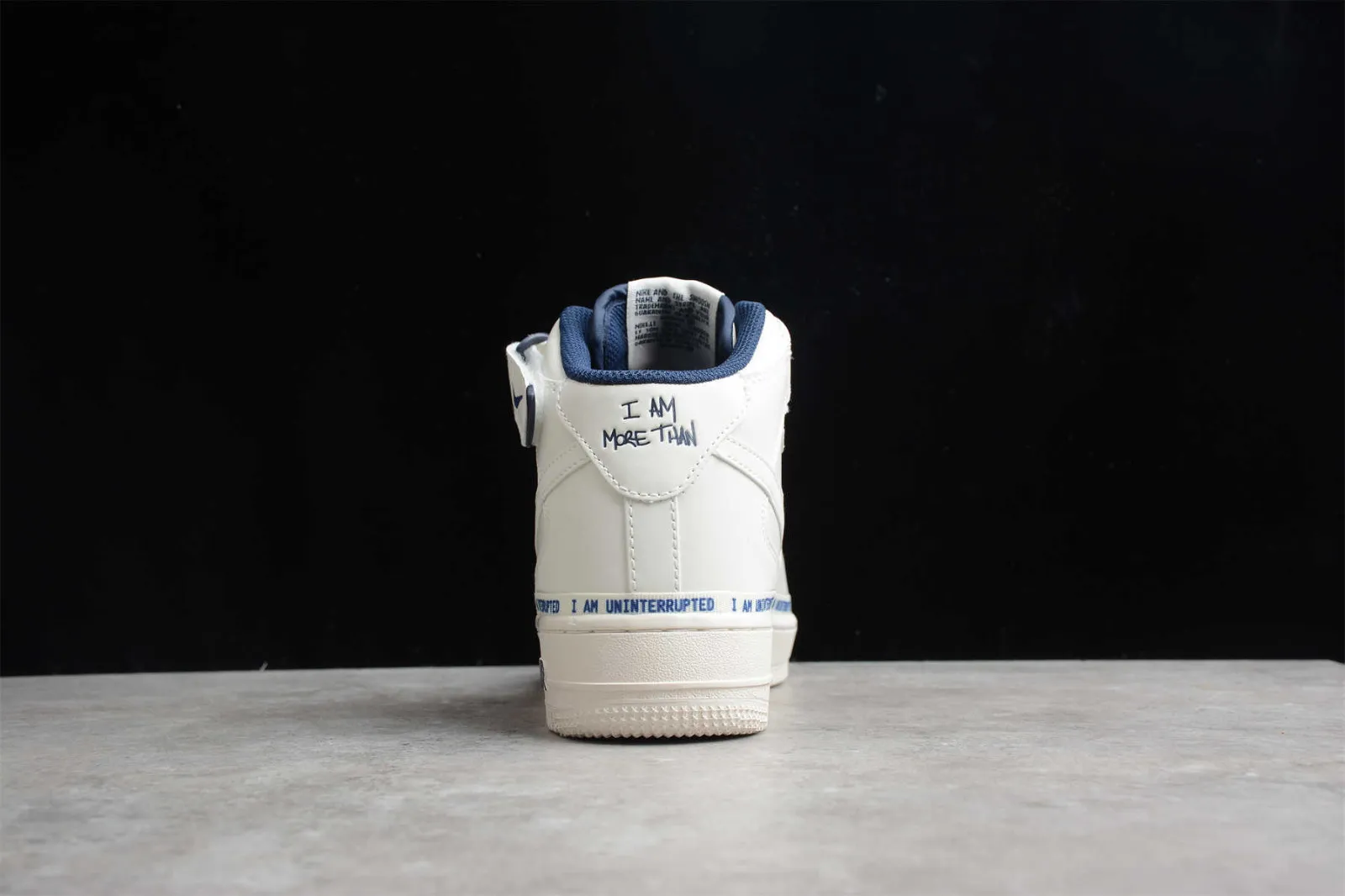 Uninterrupted x Nike Air Force 1 07 Mid White Blue NU8802-303