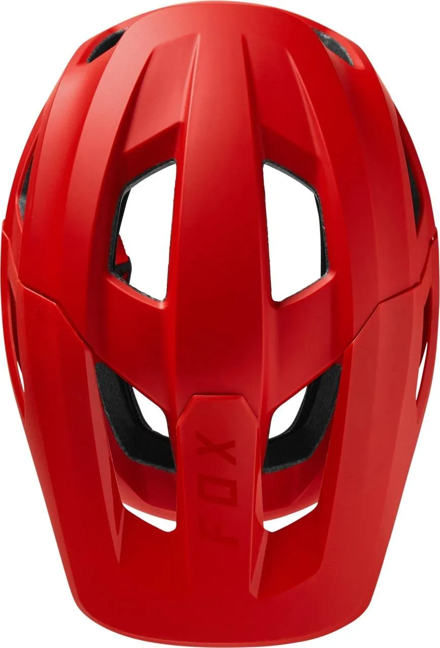 Unisex Fox Mainframe MIPS Helmet - Flourescent Red | MTB Helmets UK