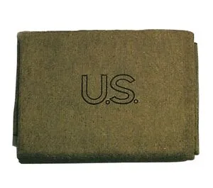 US Made Wool Blanket | Olive Green