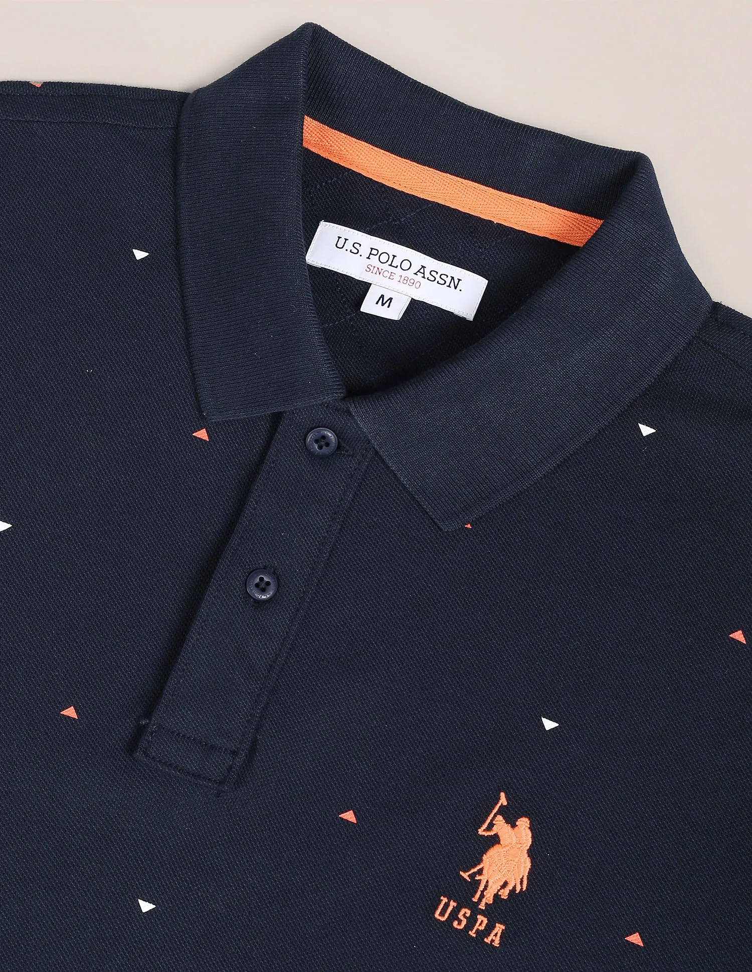 U.S. Polo Assn. All Over Print Slim Fit Polo Shirt