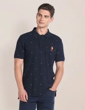 U.S. Polo Assn. All Over Print Slim Fit Polo Shirt