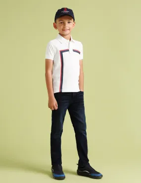 U.S. Polo Assn. Kids Boys Vertical Striped Striped Polo Shirt