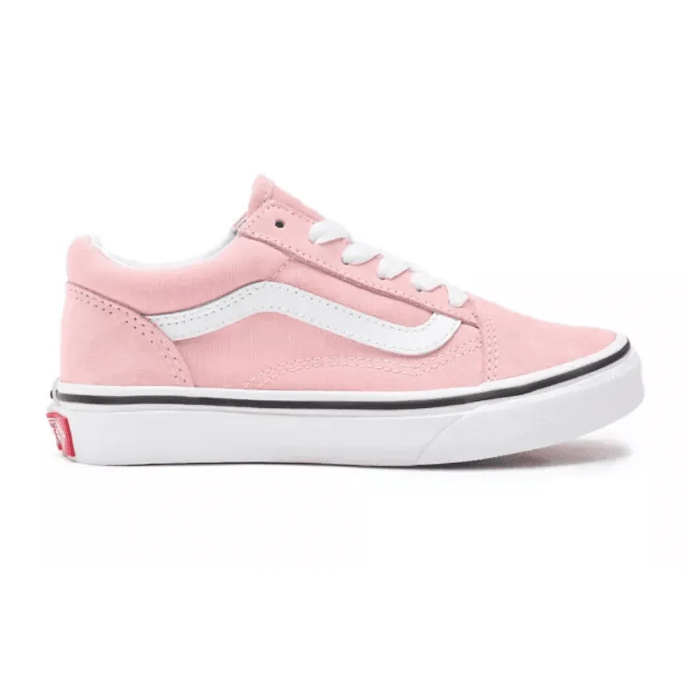 Vans Kids Old Skool Powder Pink Lace Up Trainers