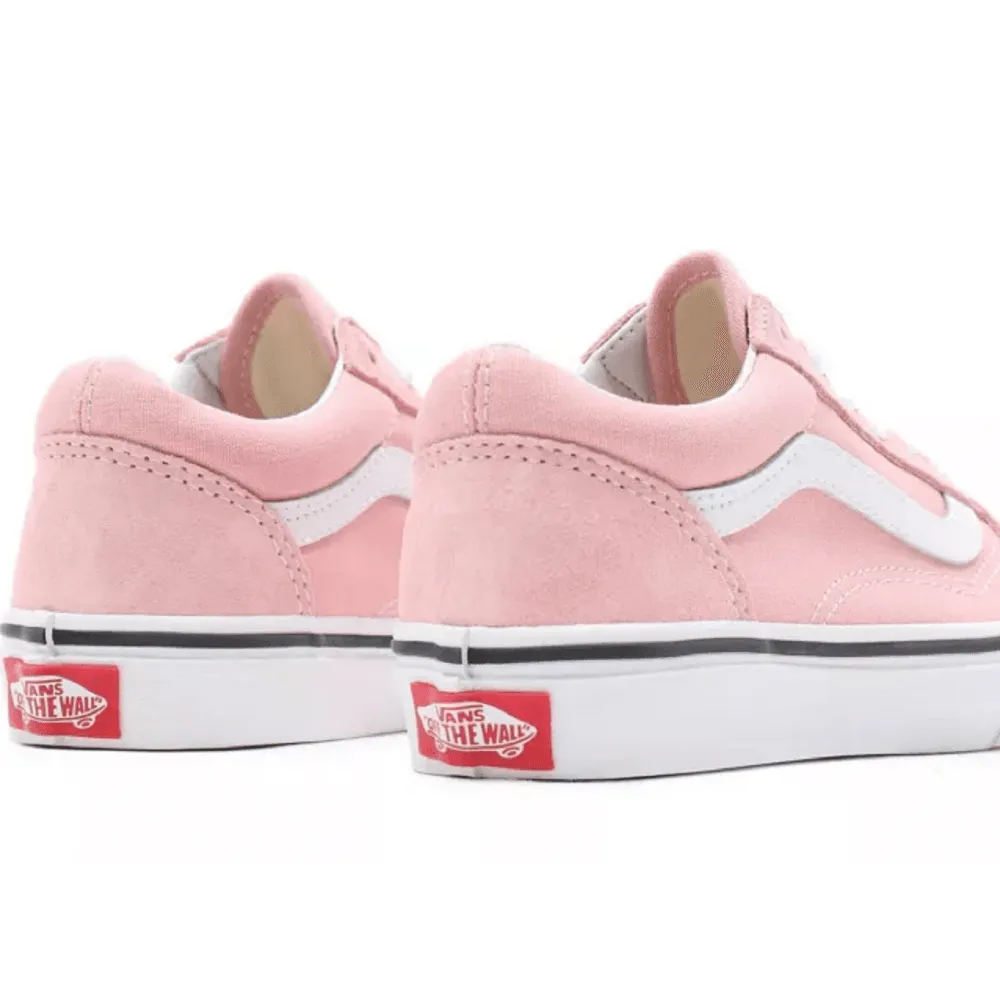 Vans Kids Old Skool Powder Pink Lace Up Trainers