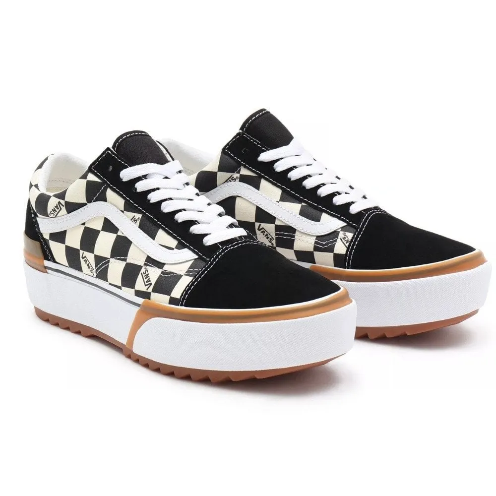 Vans Womens Checkerboard Old Skool Stacked