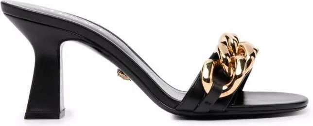 Versace Medusa chain mules Black