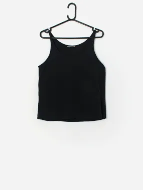 Vintage Emporio Armani black vest top – XS