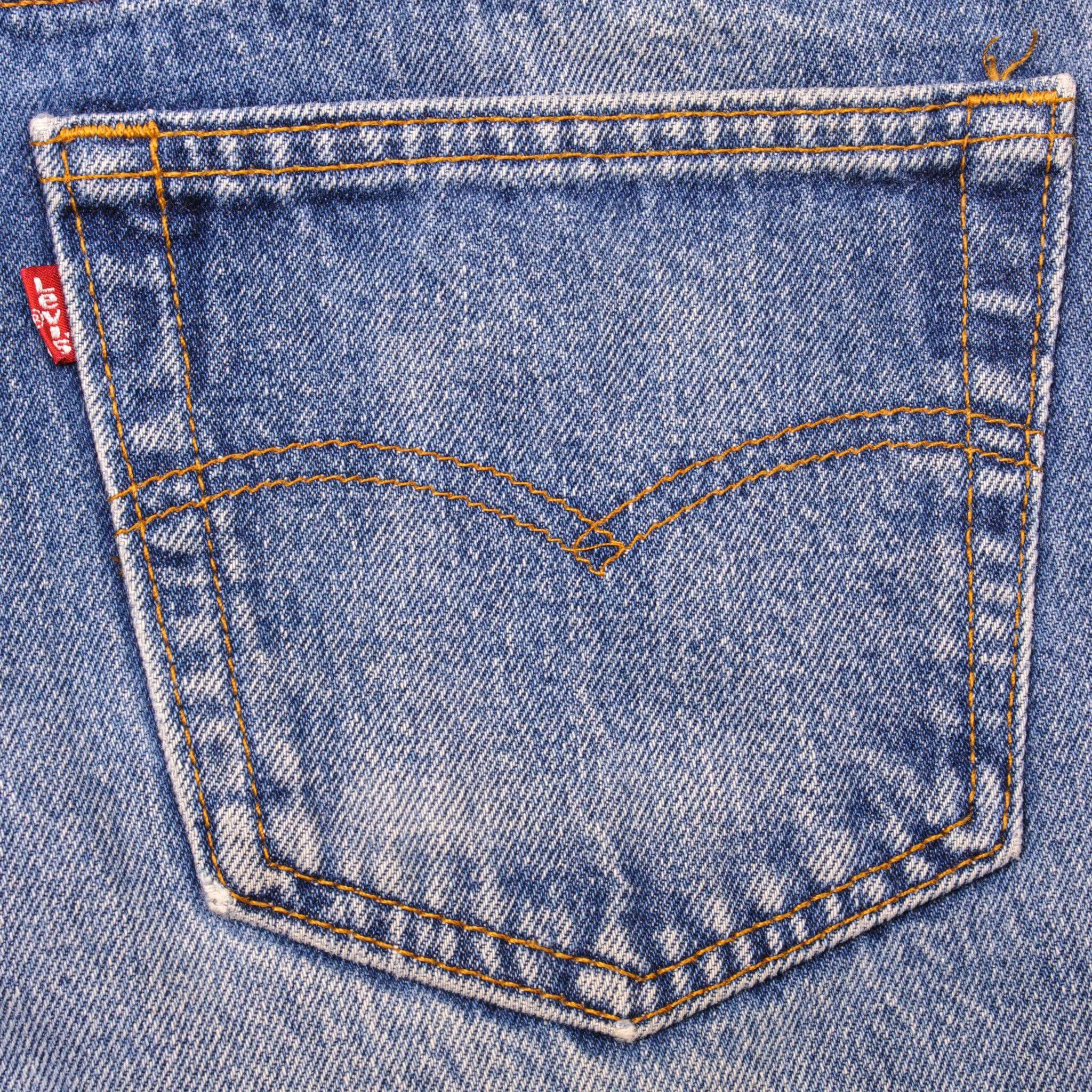 VINTAGE LEVIS 501 JEANS INDIGO 1988-1993 SIZE W34 L30 MADE IN USA