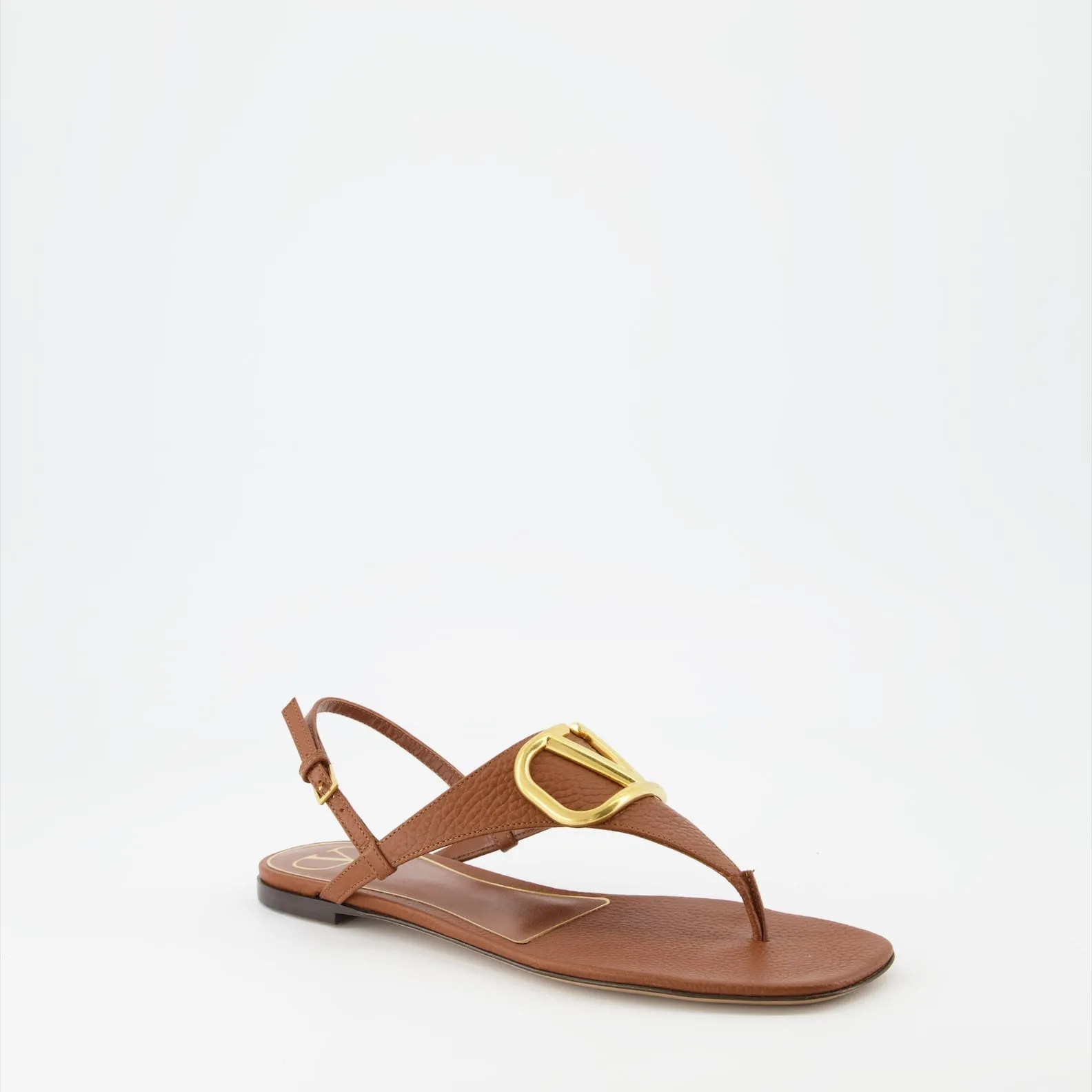 VLogo Leather Sandals