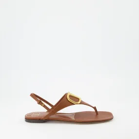 VLogo Leather Sandals