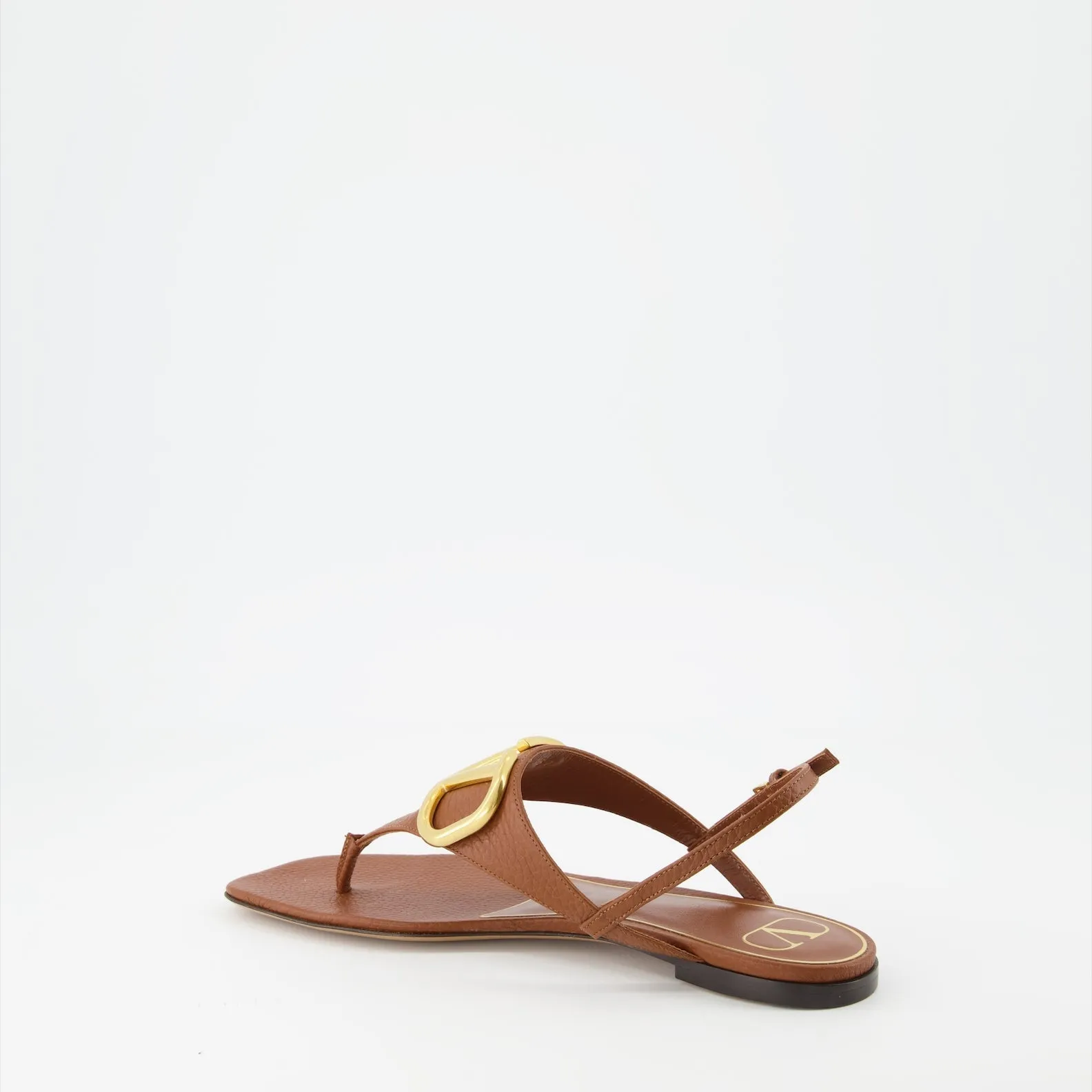 VLogo Leather Sandals