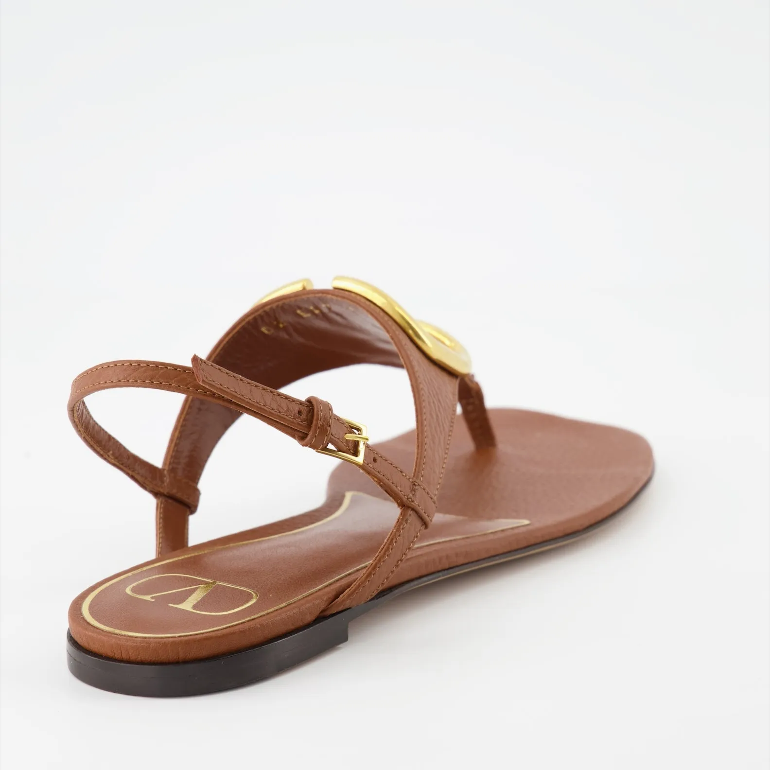 VLogo Leather Sandals