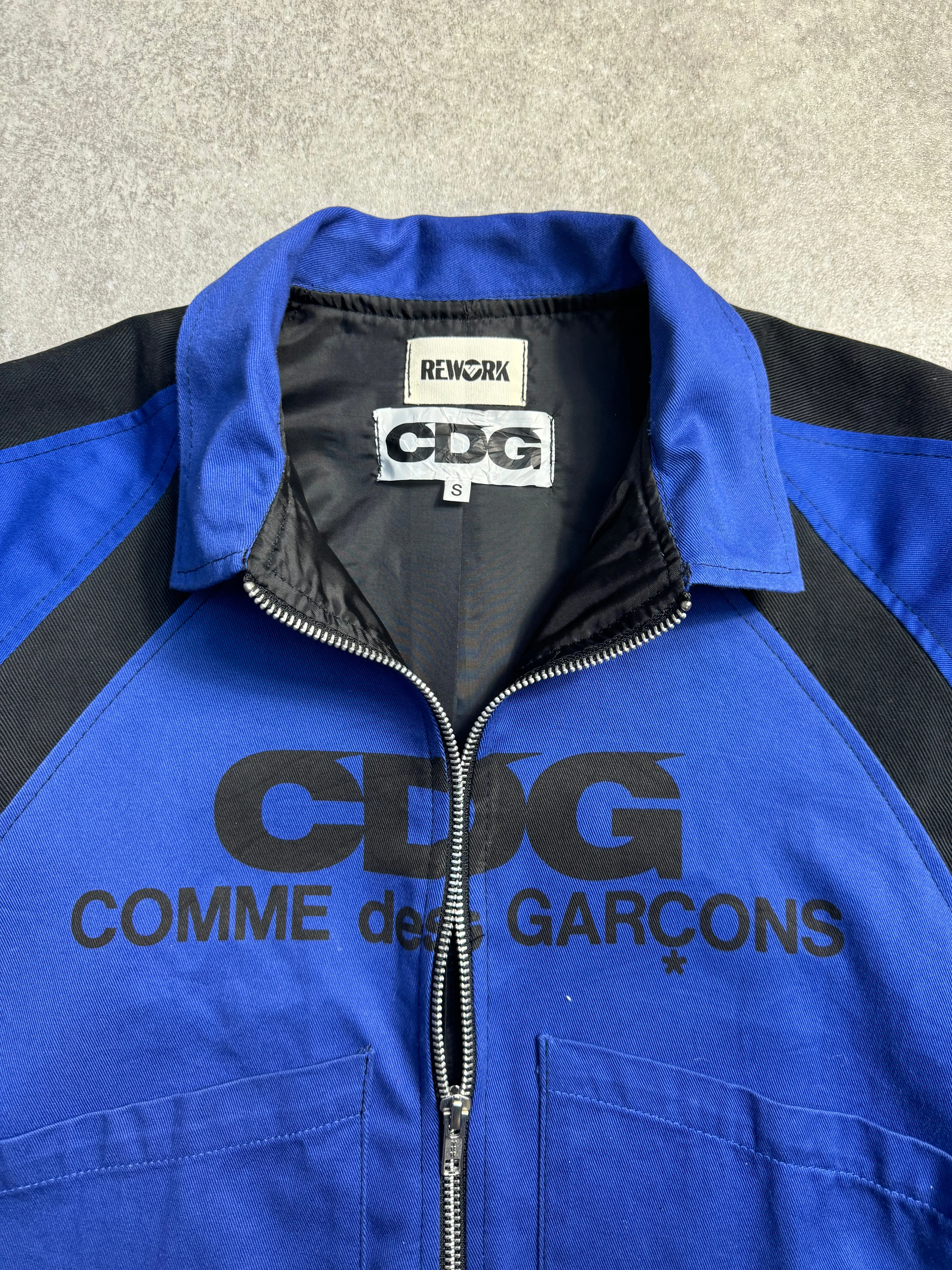 VT Rework: Comme des Garcons Zip-Up Panelled Racing Jacket