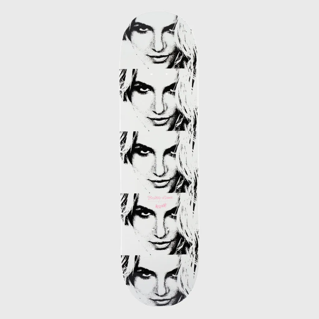 Welcome Skateboards - 8.5 Britney Spears Till The World Ends Skateboard Deck - White Dip