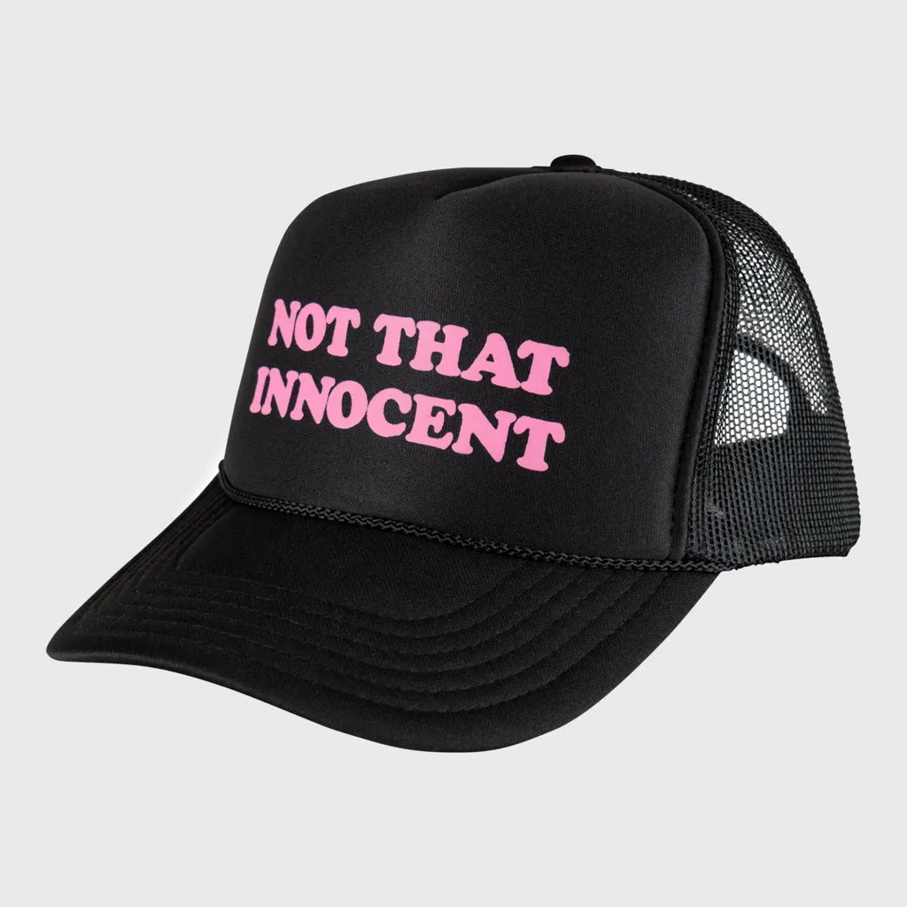 Welcome Skateboards - Britney Spears Innocent Puff Print Trucker Cap - Black