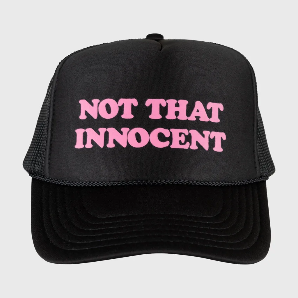 Welcome Skateboards - Britney Spears Innocent Puff Print Trucker Cap - Black