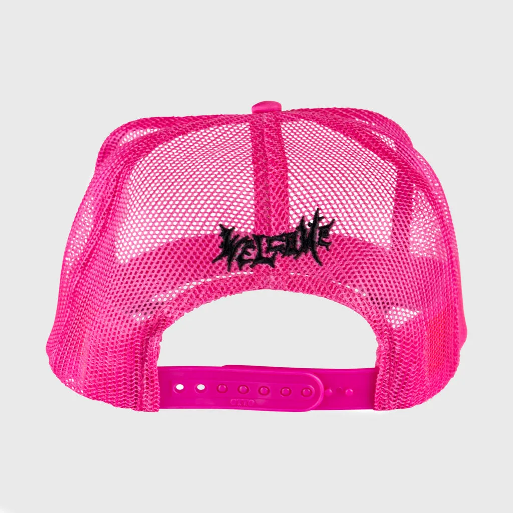 Welcome Skateboards - Britney Spears Innocent Puff Print Trucker Cap - Pink