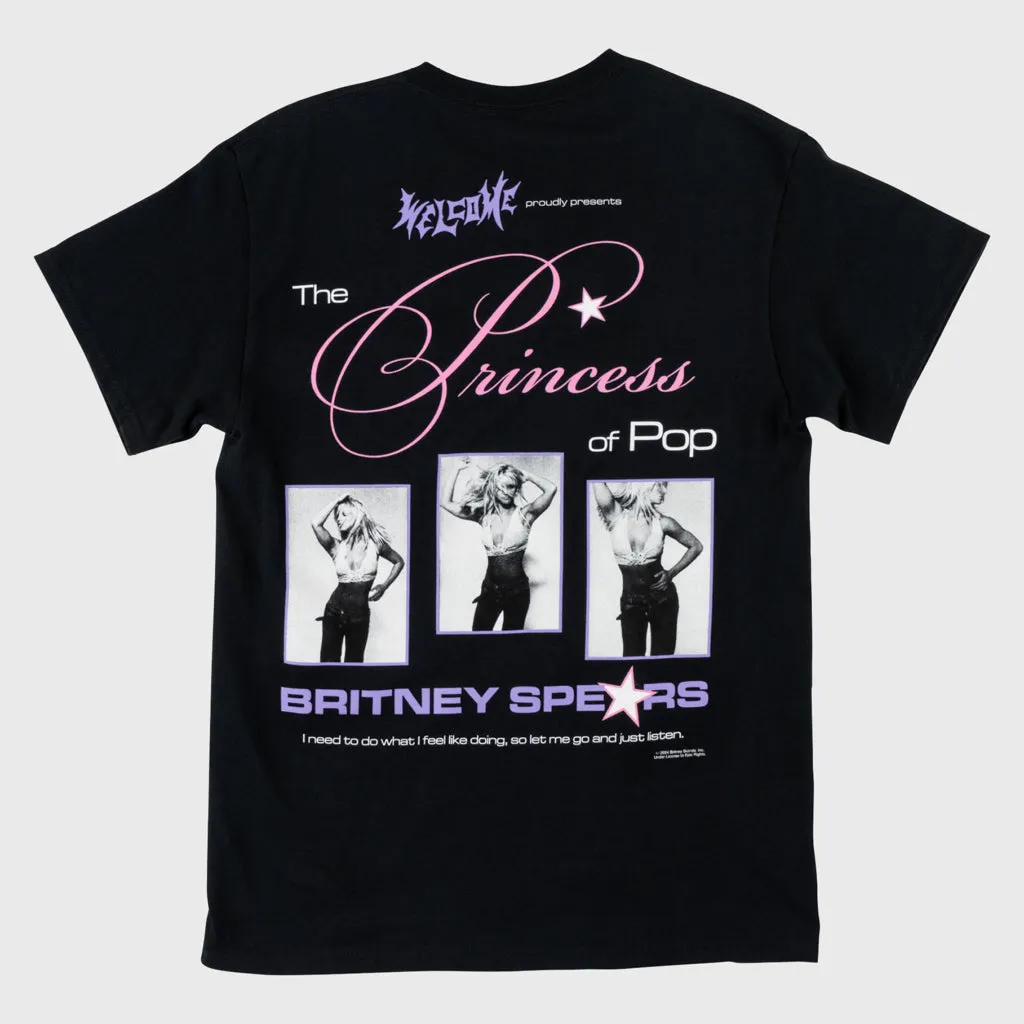 Welcome Skateboards - Britney Spears Princess T-Shirt - Black