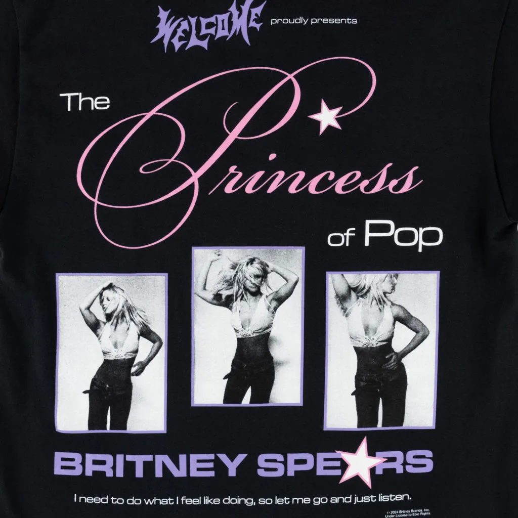 Welcome Skateboards - Britney Spears Princess T-Shirt - Black