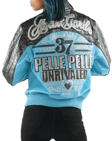 Women Pelle Pelle Avant Garde Turquoise 37 Years Strong Jacket